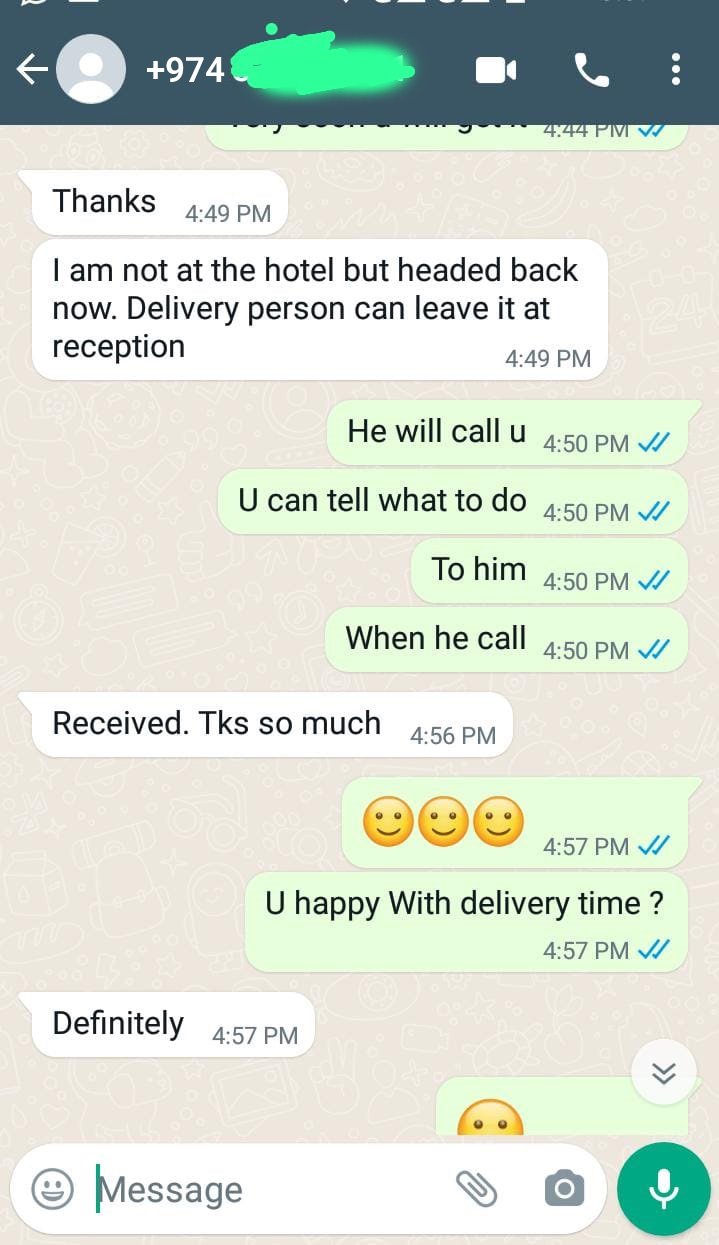 real customer review After receiving an order